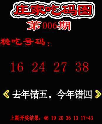 006期庄家吃码图[图]