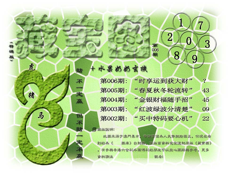 006期(水果奶奶藏宝图)正版[图]