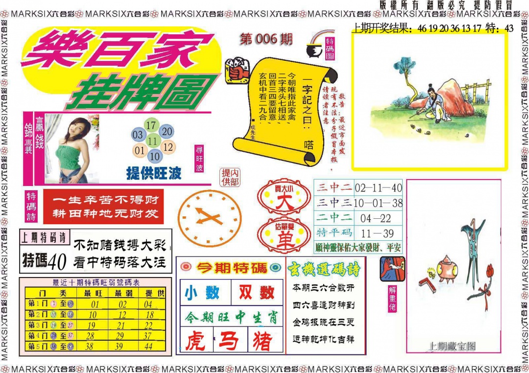 006期乐百家挂牌图[图]