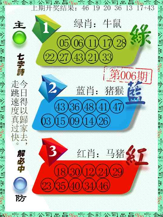 006期三波十码[图]