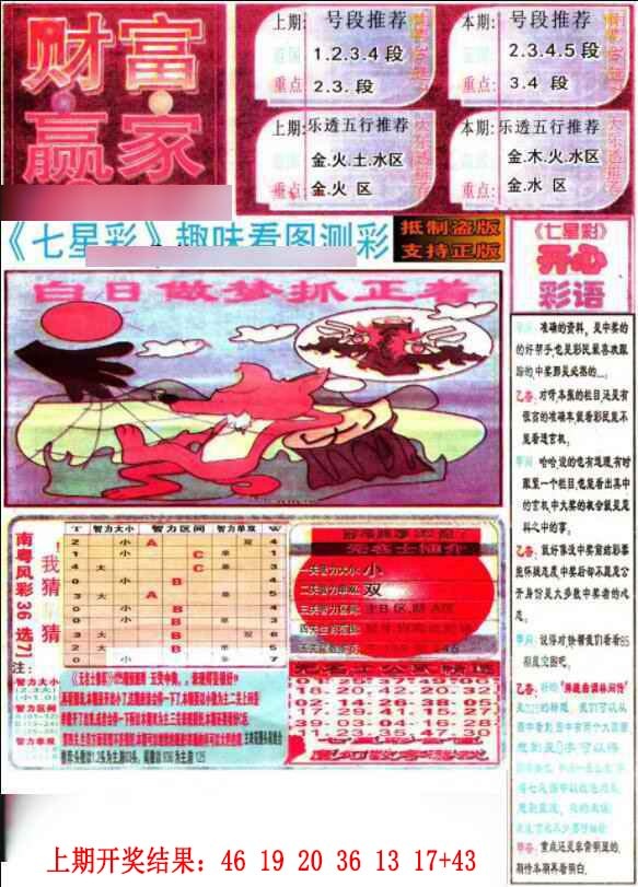 006期七星彩图(高清)[图]