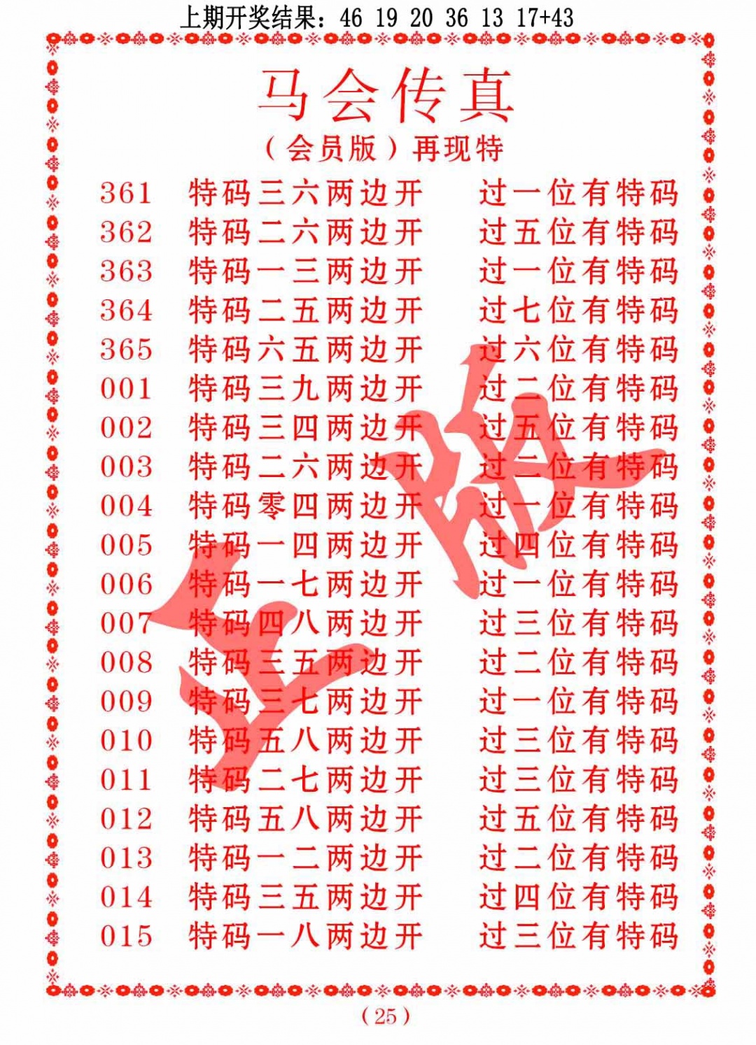 006期马会传真[图]