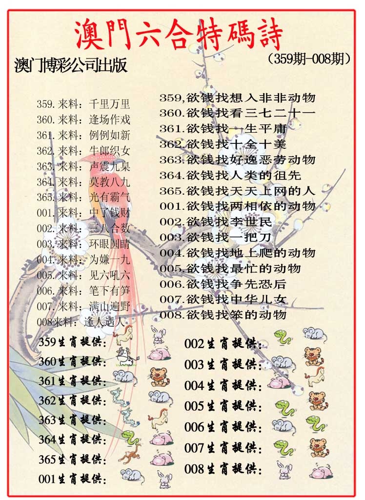 006期内部特码诗[图]