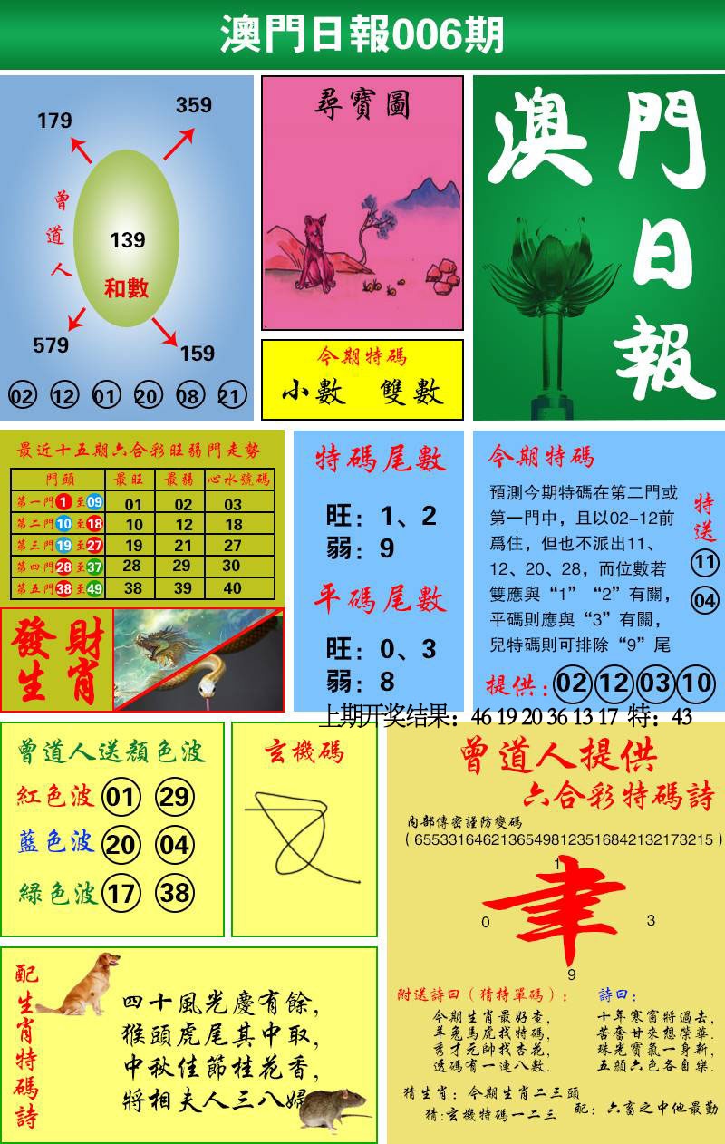006期澳门日报[图]