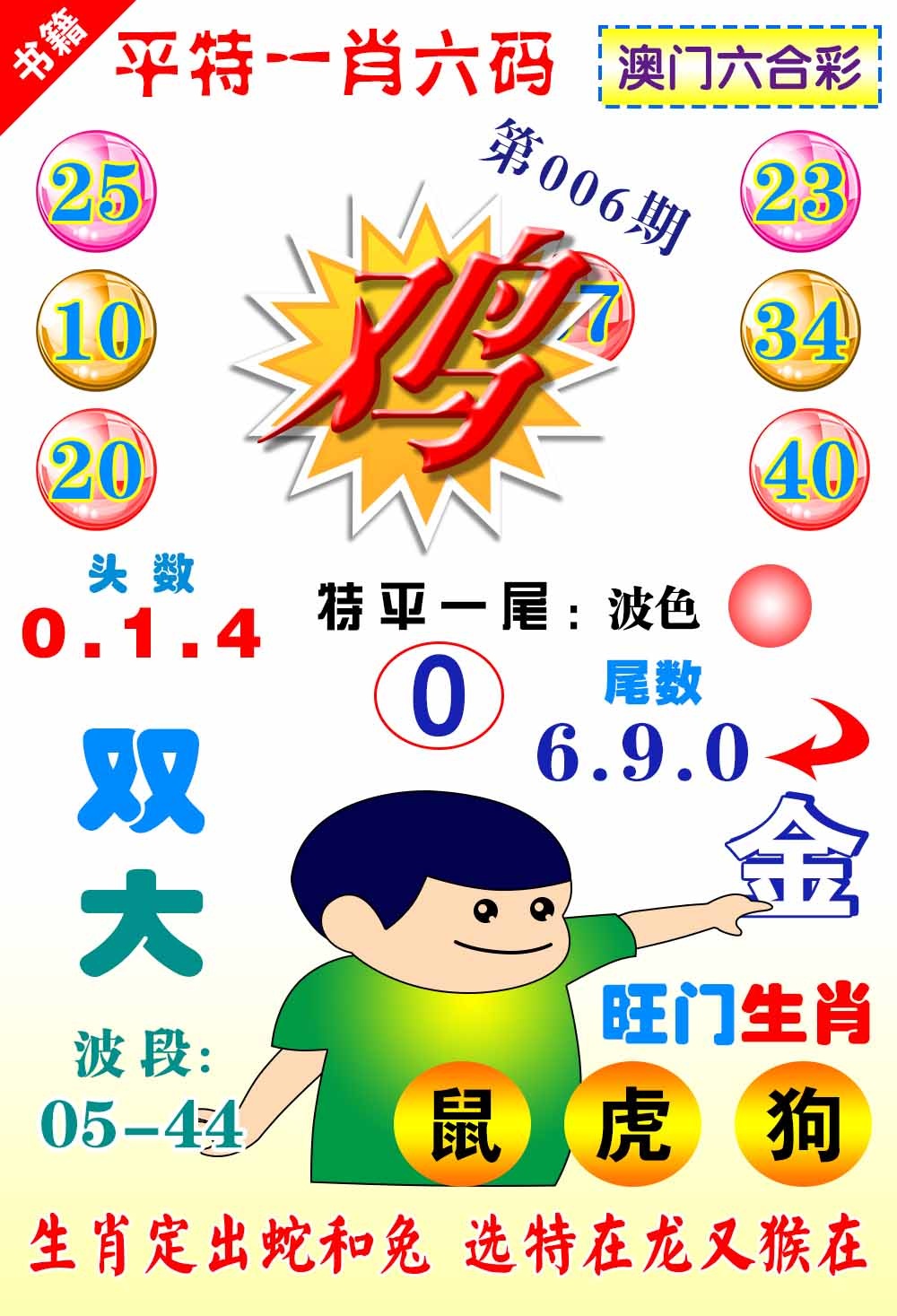 006期澳门一肖六码[图]