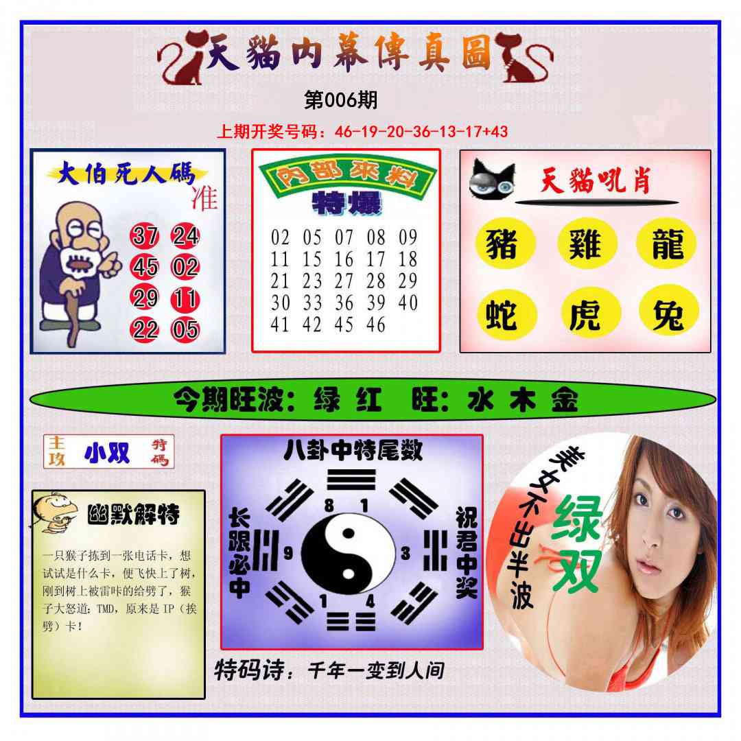 006期内幕传真图[图]