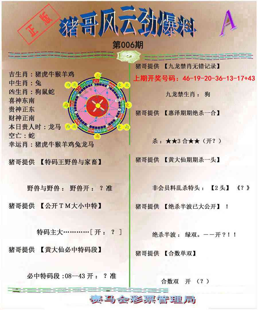 006期猪哥风云劲爆料A[图]