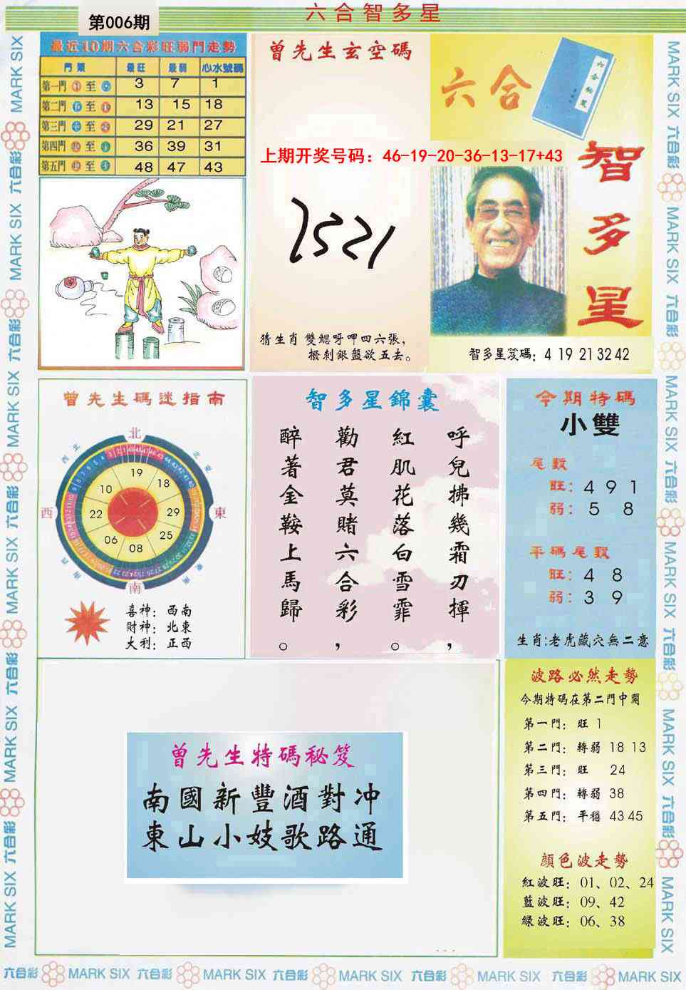 006期六合智多星[图]