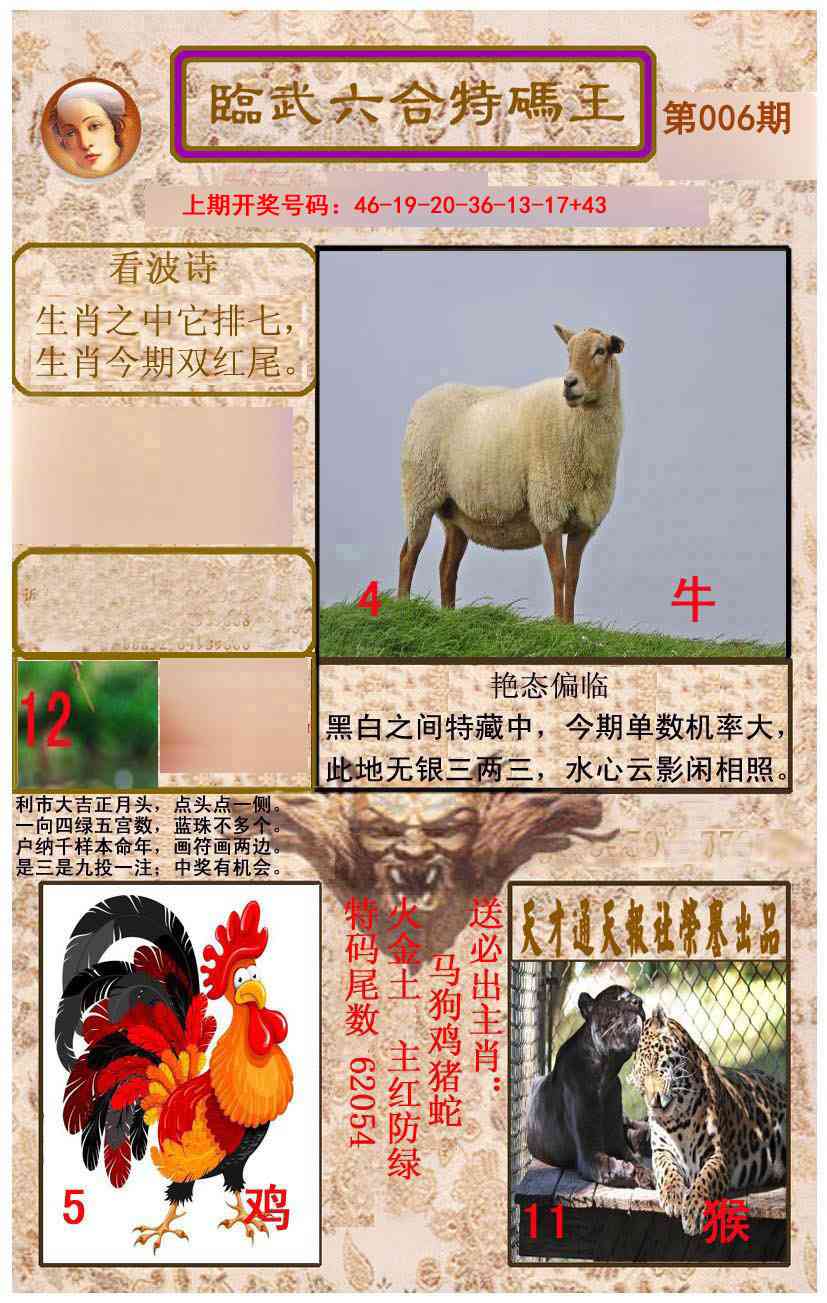 006期临武六合特码王[图]