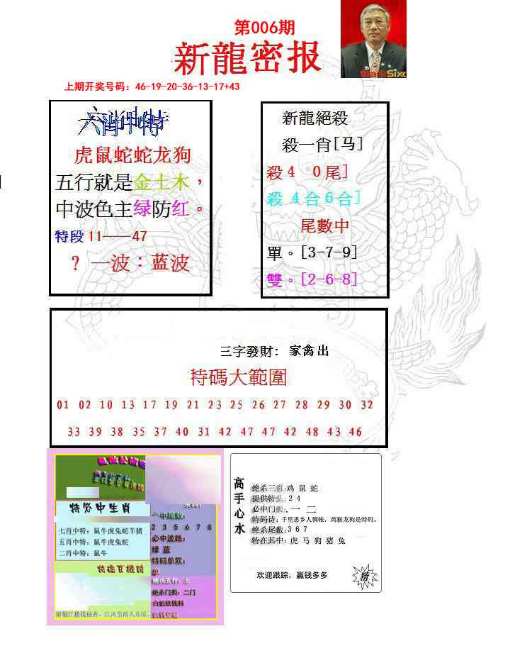 006期新龙密报[图]