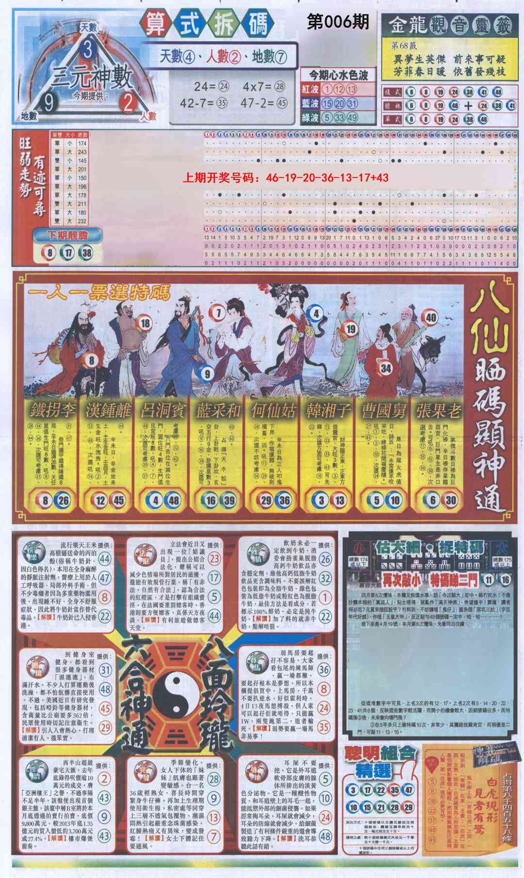 006期新报跑狗-1(正面)[图]