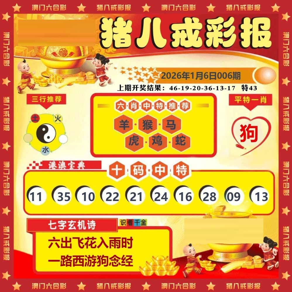 006期猪八戒彩报[图]