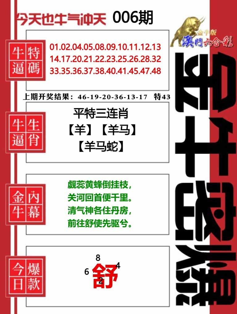 006期金牛密爆[图]